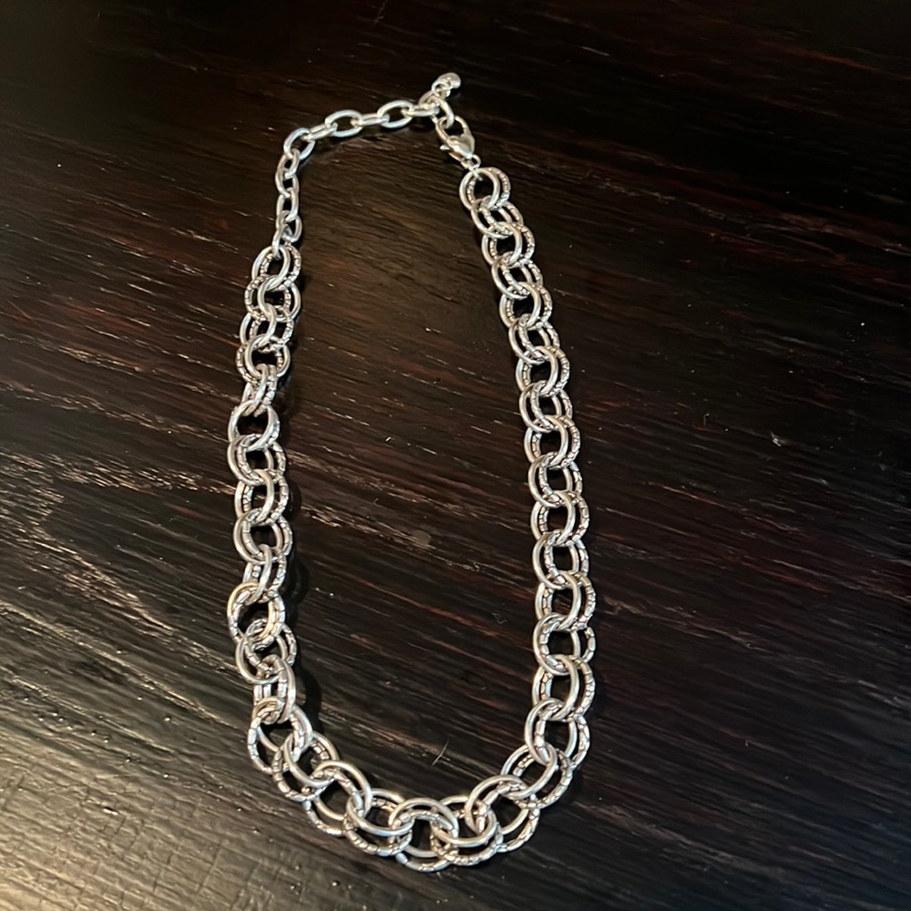 Brighton Pebble Link Necklace. Extends from 16-20”